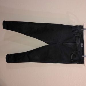 High waisted black skinny jeans